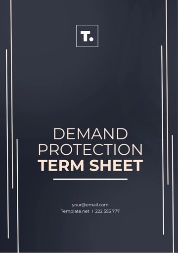 Free Demand Protection Term Sheet Template to Edit Online