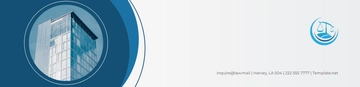 Free Law Firm Shield of Justice Header Template to Edit Online