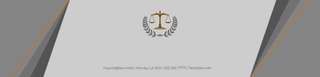 Free Law Firm Intellectual Property Header Template to Edit Online