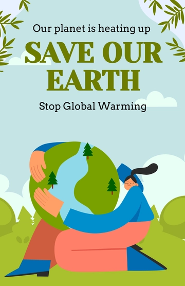 Free Global Warming Poster Template to Edit Online