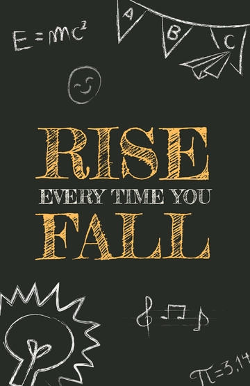 Free Motivational Poster For Students Template to Edit Online