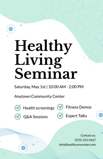 Free Healthcare Poster Template to Edit Online