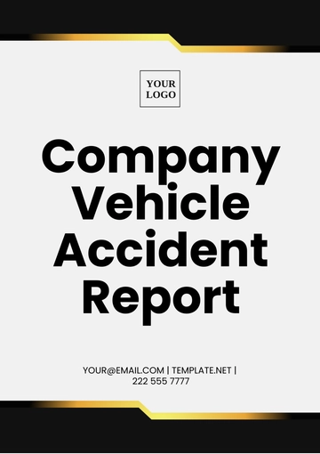 Free Company Vehicle Accident Report Template to Edit Online