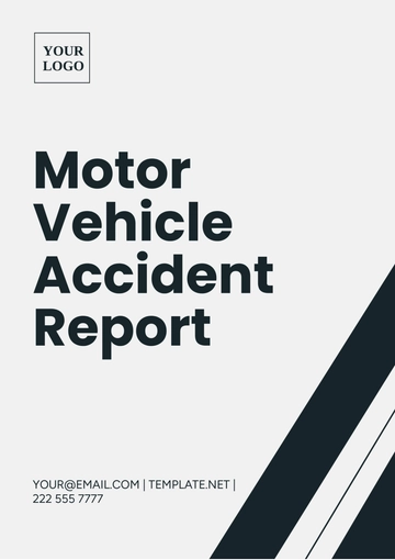 Free Motor Vehicle Accident Report Template to Edit Online