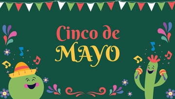 Free Cinco De Mayo Party Background Template to Edit Online