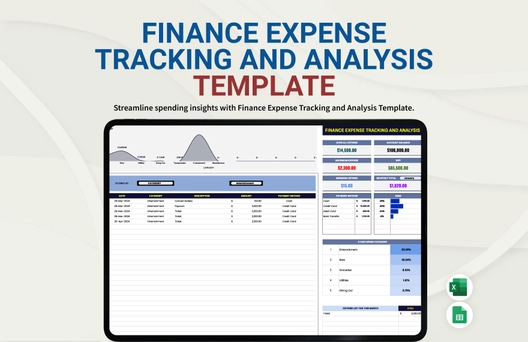 Finance Expense Tracking and Analysis Template