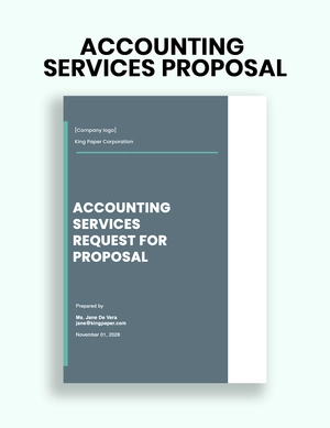 Accounting Services Request for Proposal Template