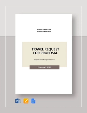 Travel Request for Proposal Template