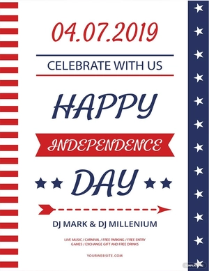 Happy Independence Day Flyer Template