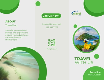 Free Travel Agency Promotion Brochure Template to Edit Online