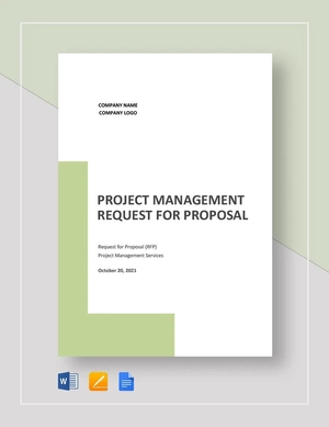 Project Management Request for Proposal Template