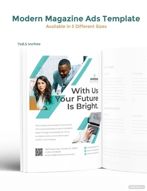 Modern Magazine Ads Template