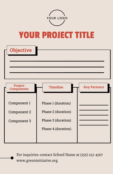 Free School Project Poster Template to Edit Online