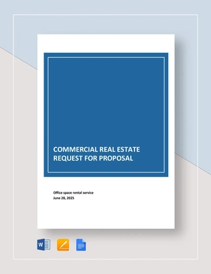 Commercial Real Estate Request for Proposal Template