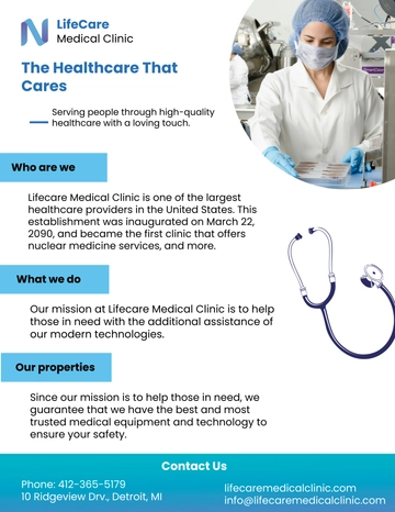 Free Colorful Clinic Leaflet Template to Edit Online