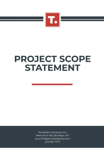 Free Project Scope Statement Template to Edit Online