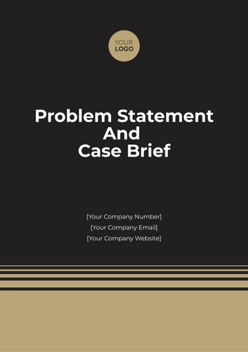 Free Problem Statement And Case Brief Template to Edit Online