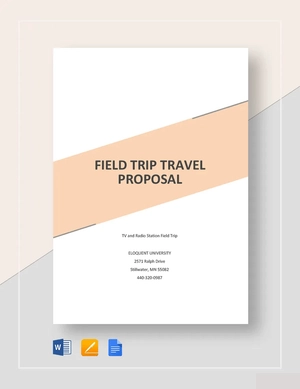 Field Trip Proposal Template