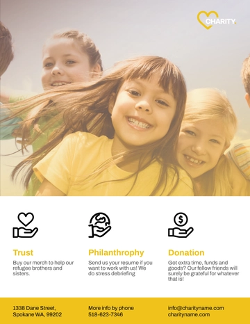 Free NGO Leaflet Template to Edit Online