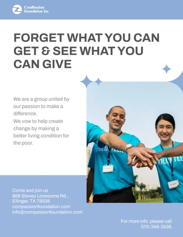 Free Charity Leaflet Template to Edit Online