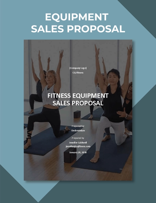 Equipment Sales Proposal Template Equipment Sales Proposal Template
