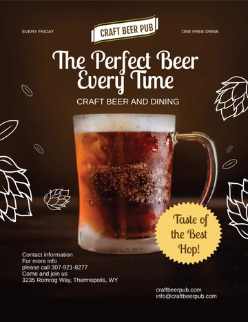 Free Pub Leaflet Template to Edit Online