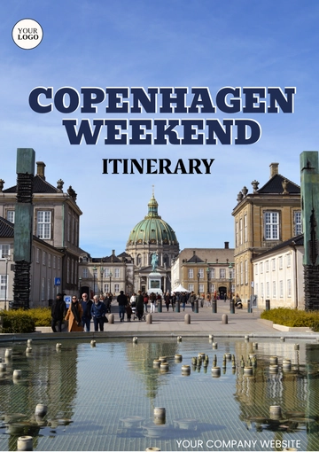 Free Copenhagen Weekend Itinerary Template to Edit Online