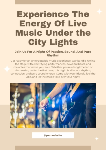 Free Band Poster Template to Edit Online