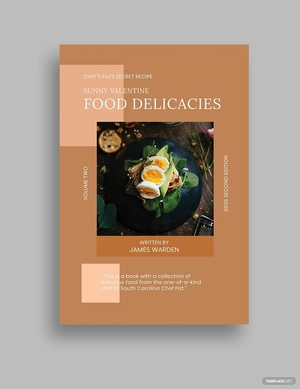 Cookbook Book Cover Template