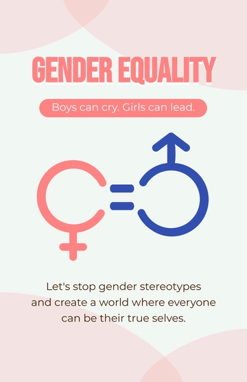 Free Gender Equality Poster Template to Edit Online Free Gender Equality Poster Template to Edit Online