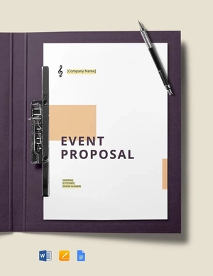 Church Event Proposal Template