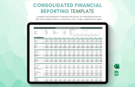 Consolidated Financial Reporting Template