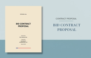 Bid Contract Proposal Template