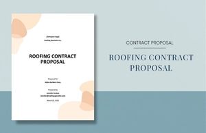 Roofing Contract Proposal Template Roofing Contract Proposal Template