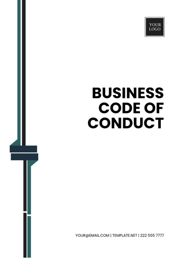 Free Business Code of Conduct Template to Edit Online