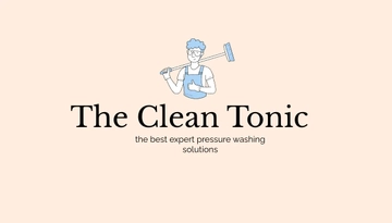 Free Pressure Washing Business Card Template to Edit Online