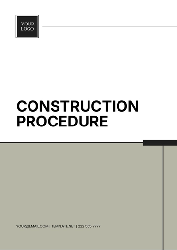 Free Construction Procedure Template to Edit Online