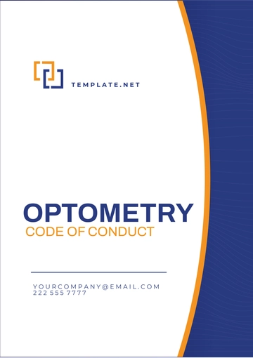 Free Optometry Code of Conduct Template to Edit Online