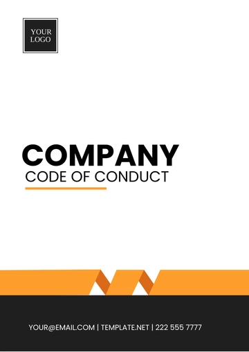 Free Company Code of Conduct Template to Edit Online