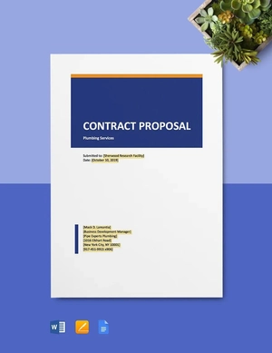 Job Contract Proposal Template