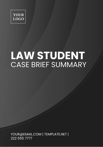 Free Law Student Case Brief Summary Template to Edit Online