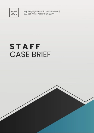 Free Staff Case Brief Template to Edit Online