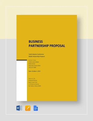 Media Partnership Proposal Template