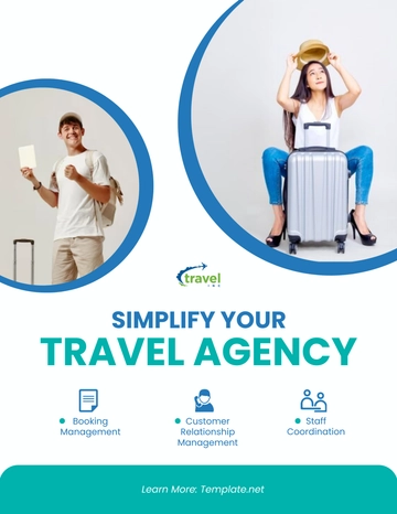Free Travel Agency Administration Flyer Template to Edit Online