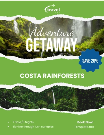 Free Travel Agency Promotion Flyer Template to Edit Online
