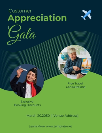 Free Travel Agency Customer Appreciation Flyer Template to Edit Online