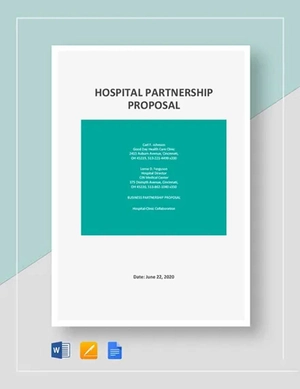 Hospital Partnership Proposal Template