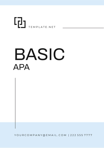 Free Basic APA Template to Edit Online