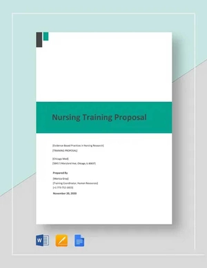 Nursing Training Proposal Template Nursing Training Proposal Template