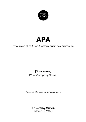 Free Simple APA Template to Edit Online